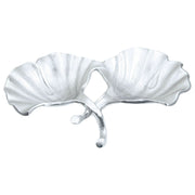 Prato Ginkgo Silver Finish Dish   Nicholas John Interiors