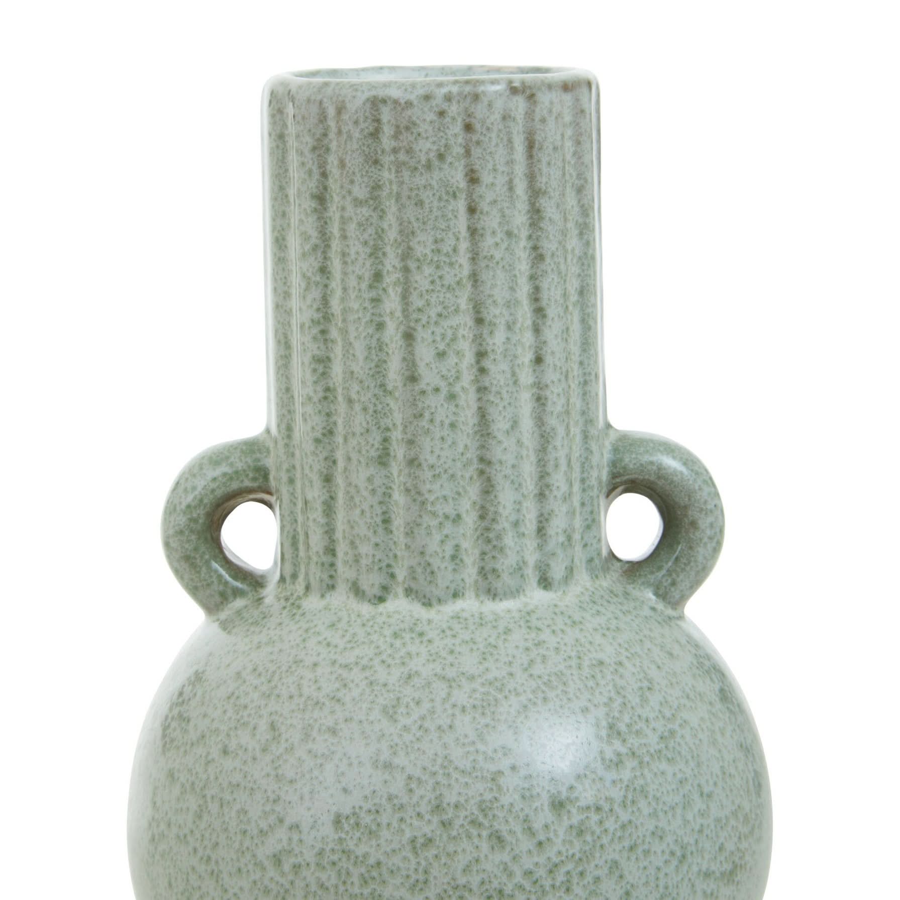 Calcita Small Speckled Green Vase   Nicholas John Interiors