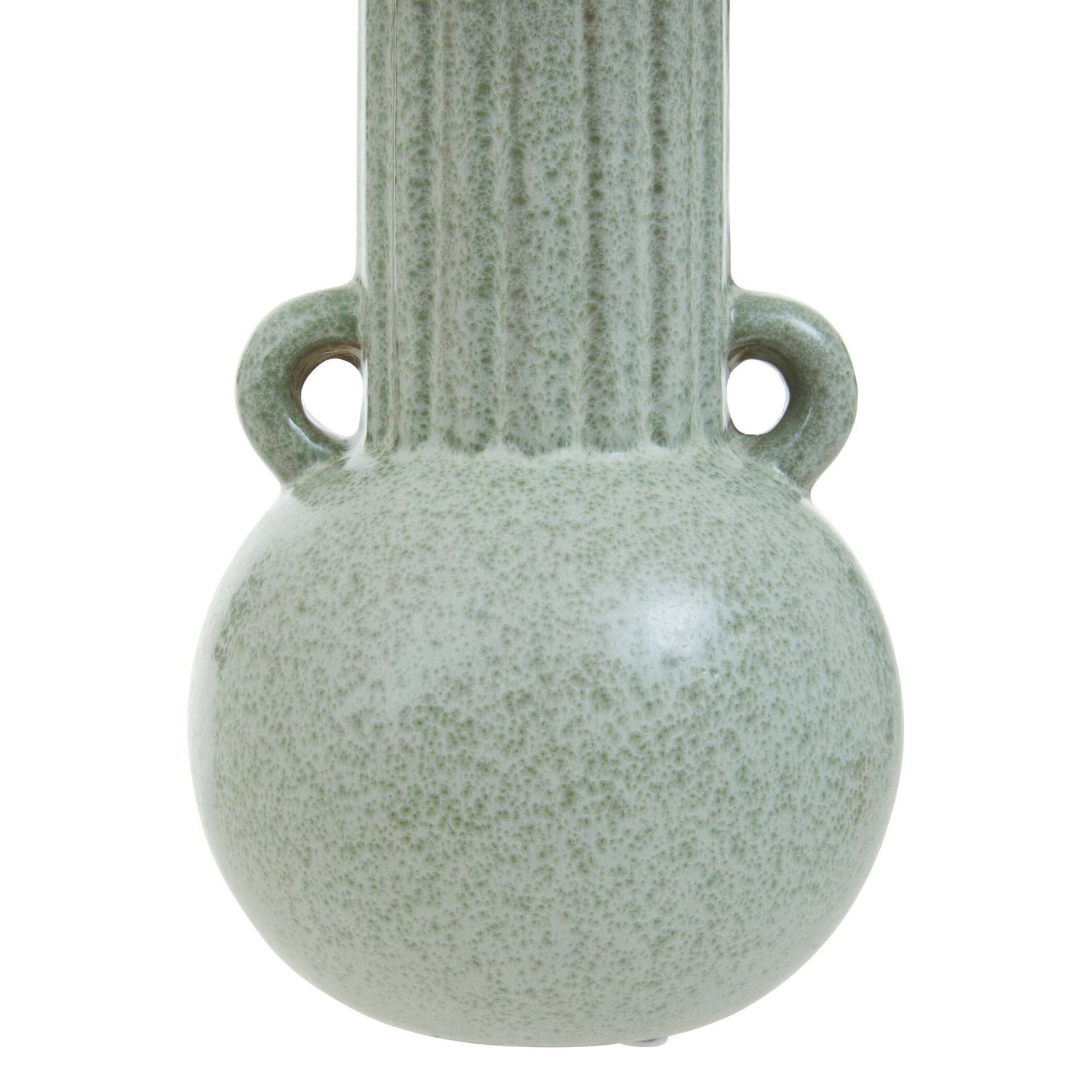Calcita Small Speckled Green Vase   Nicholas John Interiors