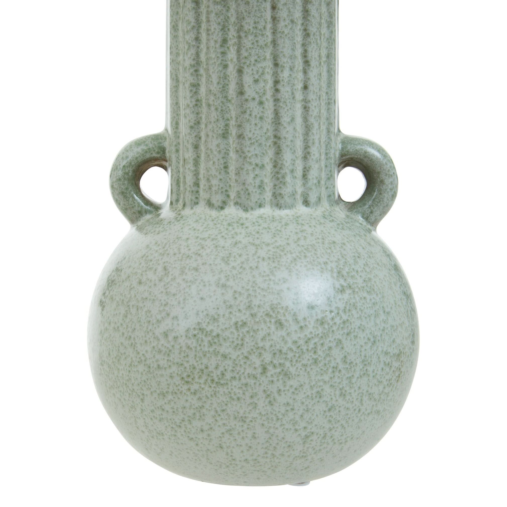 Calcita Small Speckled Green Vase   Nicholas John Interiors