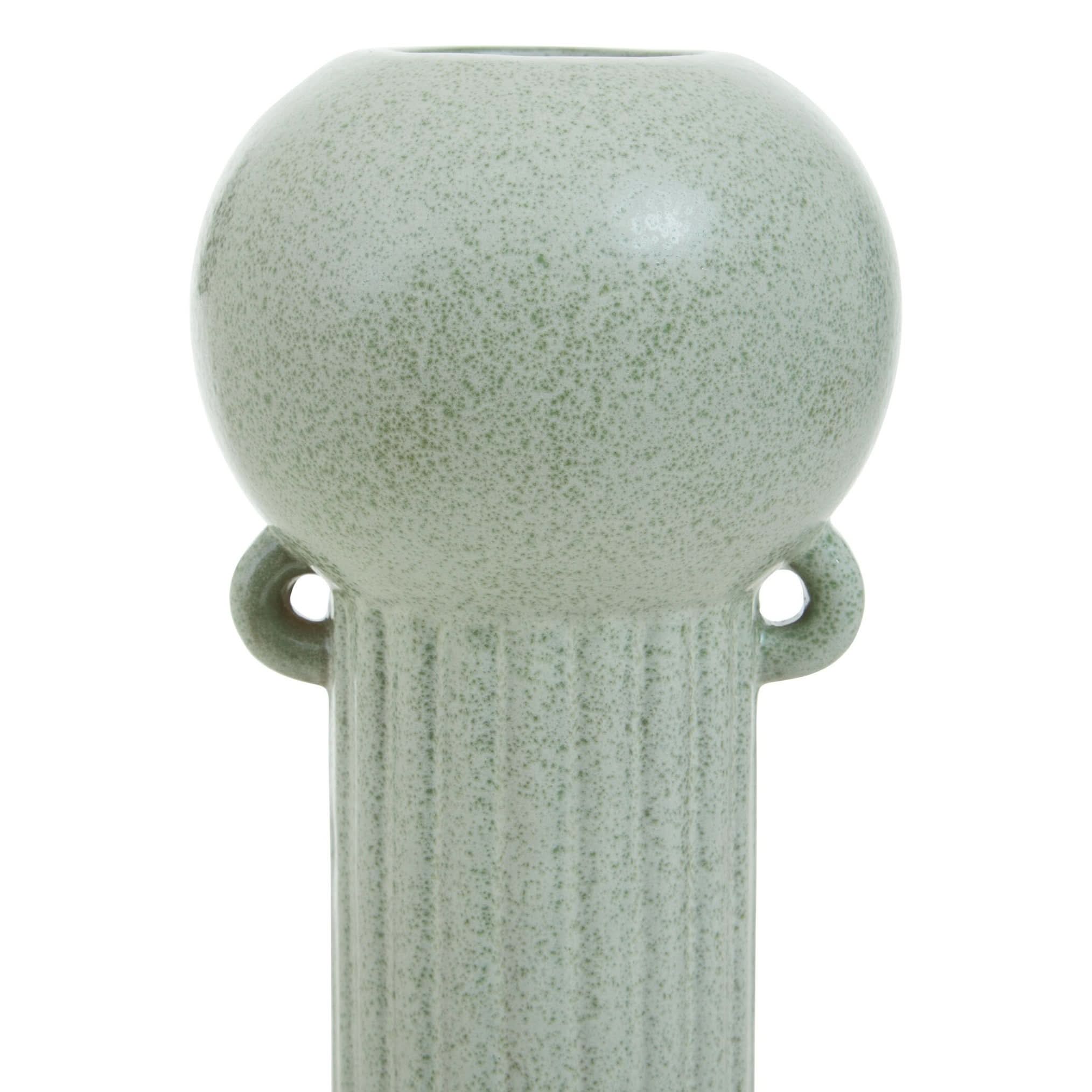 Calcita Large Speckled Green Vase   Nicholas John Interiors