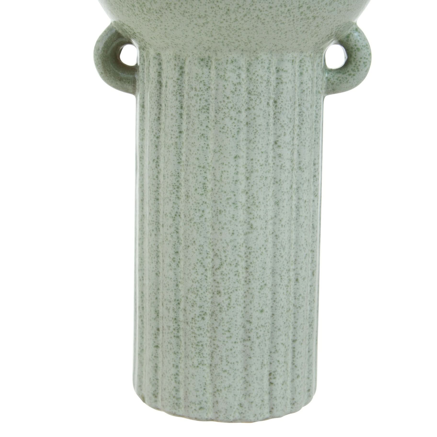 Calcita Large Speckled Green Vase   Nicholas John Interiors