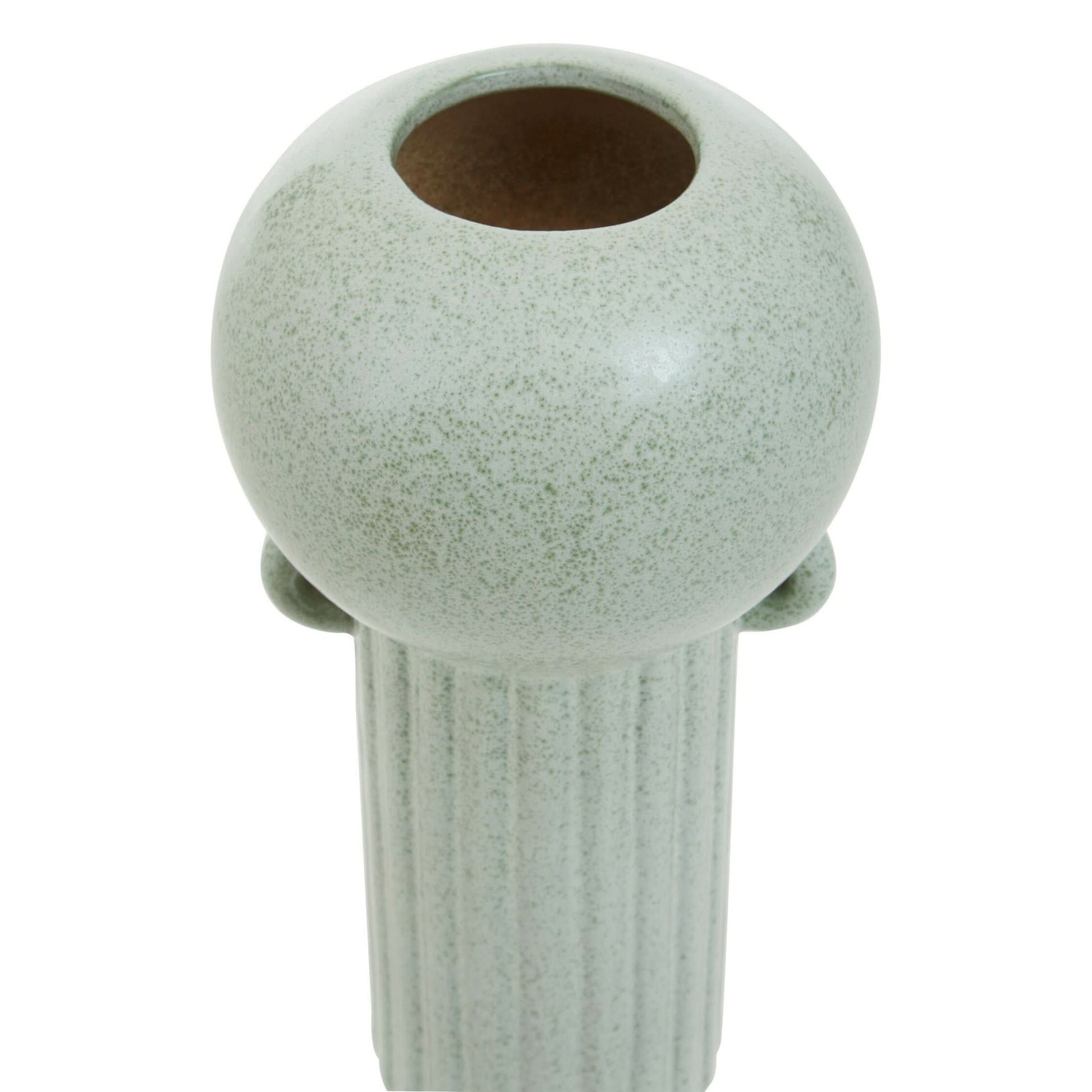 Calcita Large Speckled Green Vase   Nicholas John Interiors