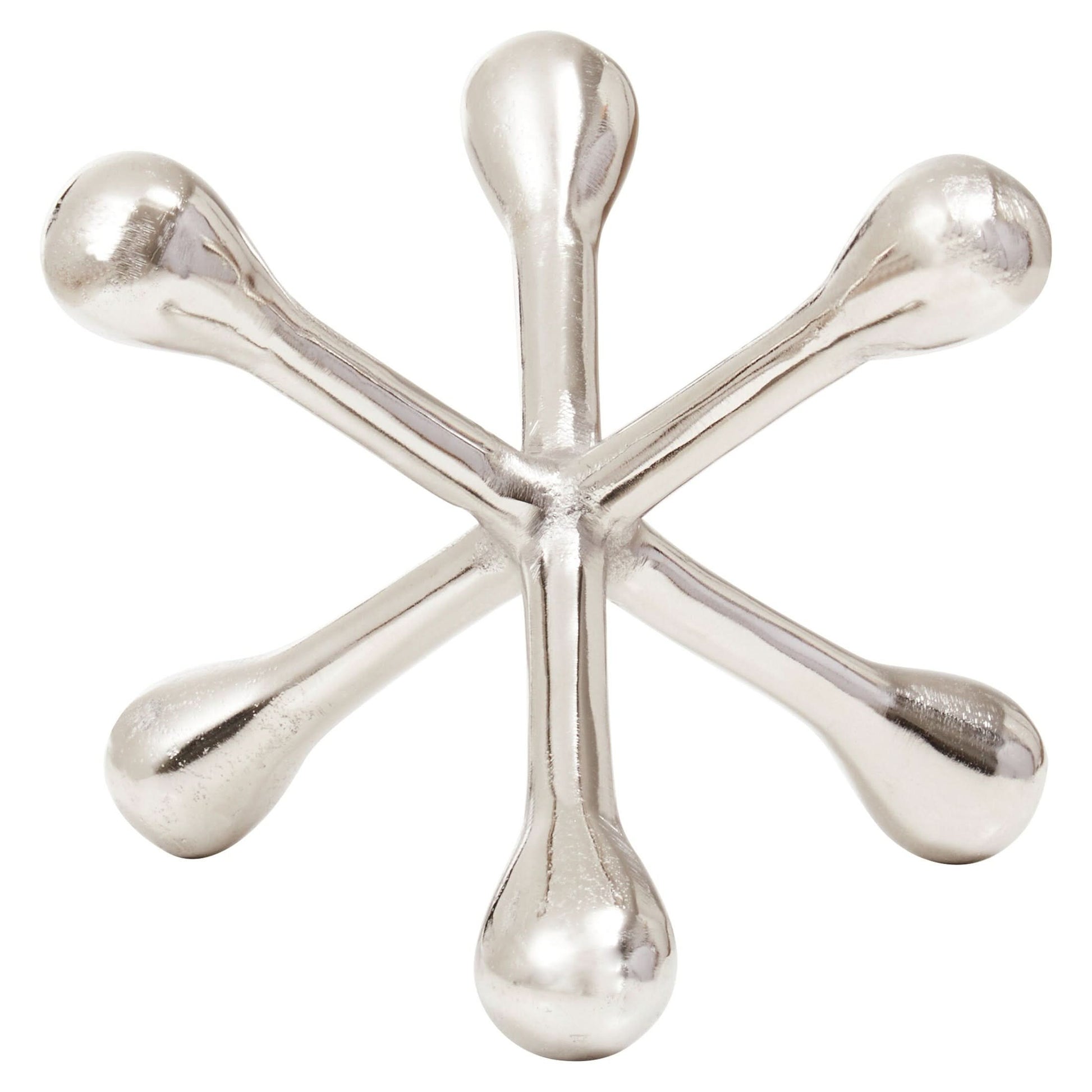 Prato Silver Finish Jack Sculpture   Nicholas John Interiors