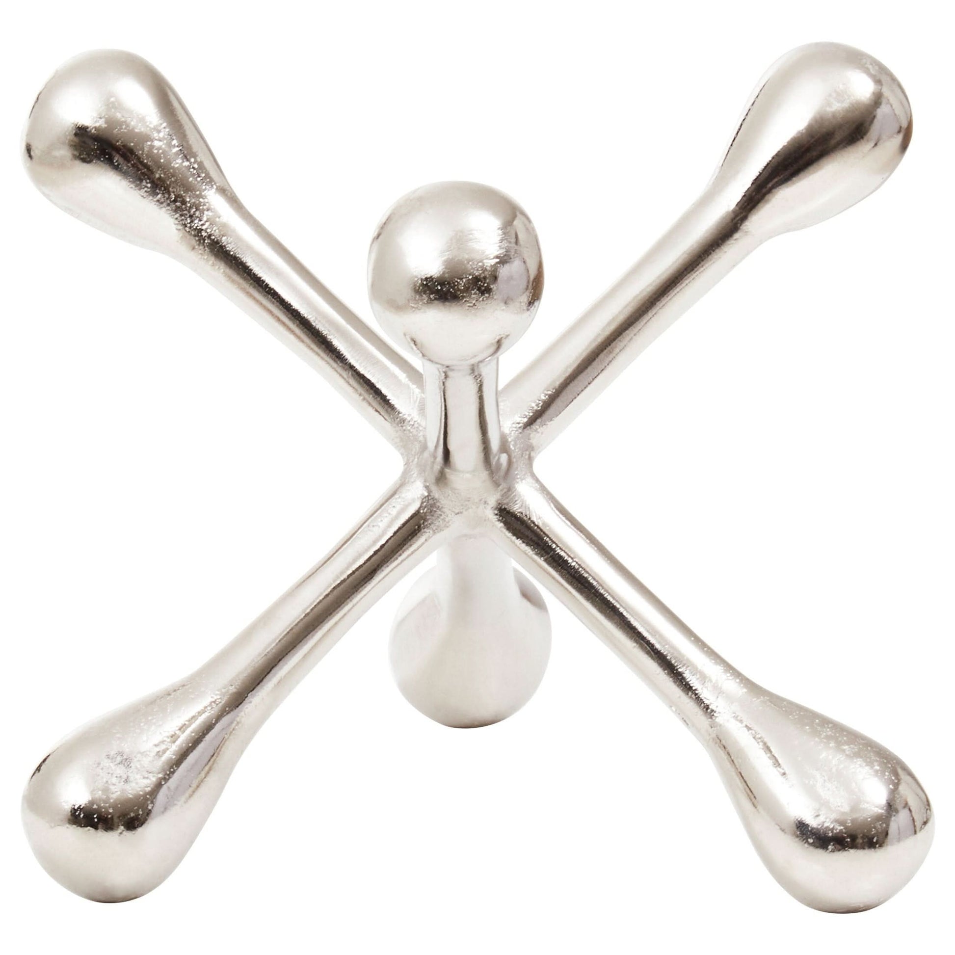 Prato Silver Finish Jack Sculpture   Nicholas John Interiors