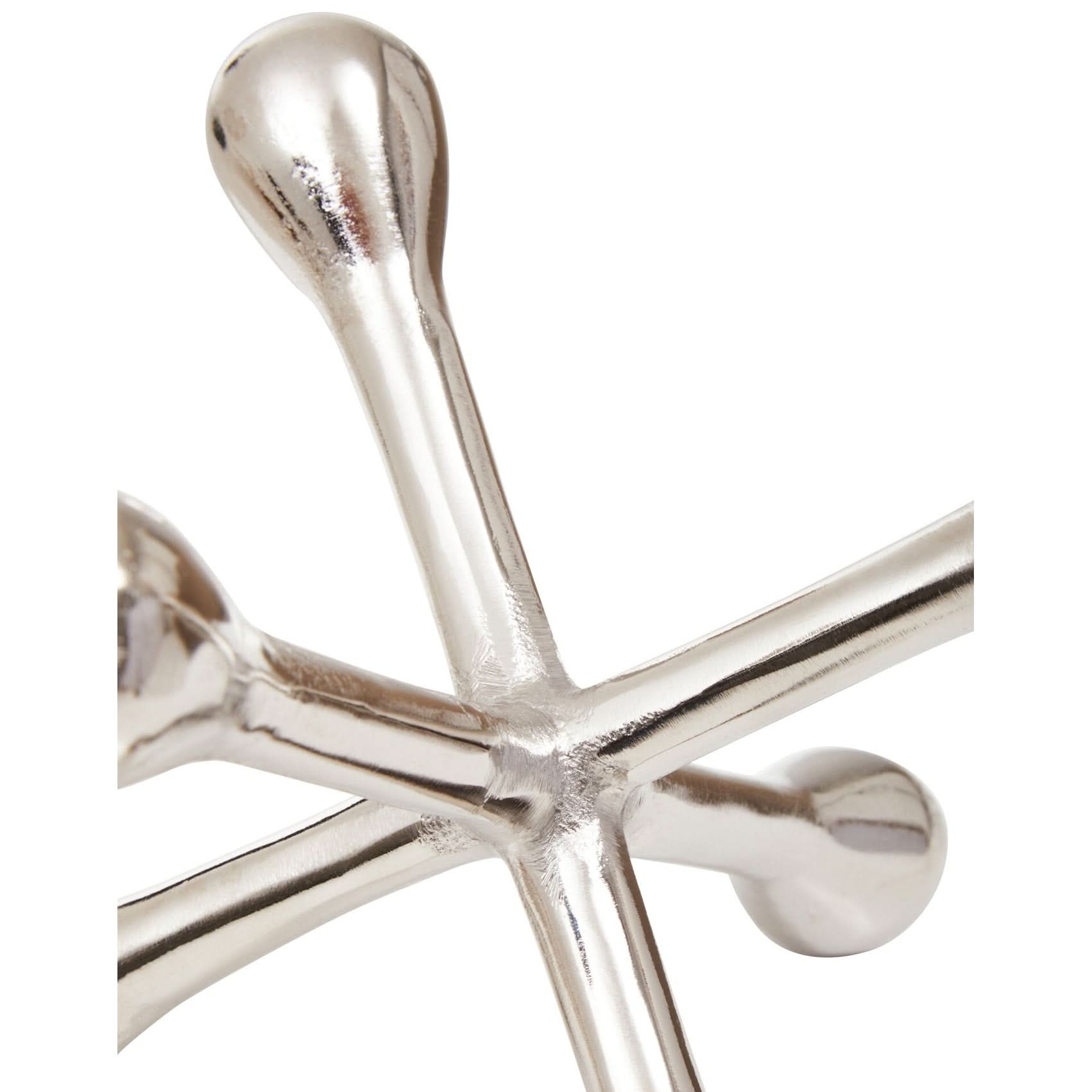 Prato Silver Finish Jack Sculpture   Nicholas John Interiors