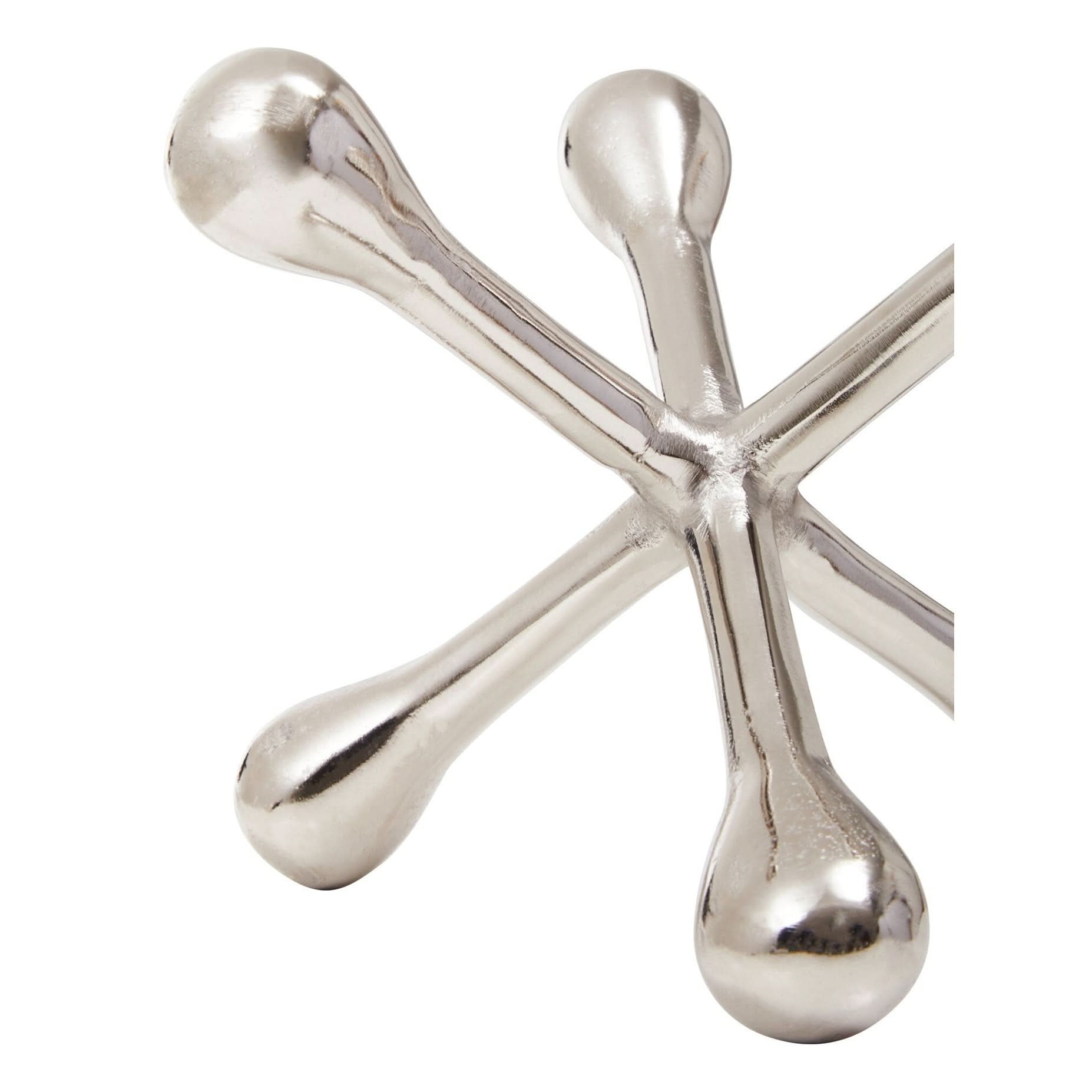 Prato Silver Finish Jack Sculpture   Nicholas John Interiors