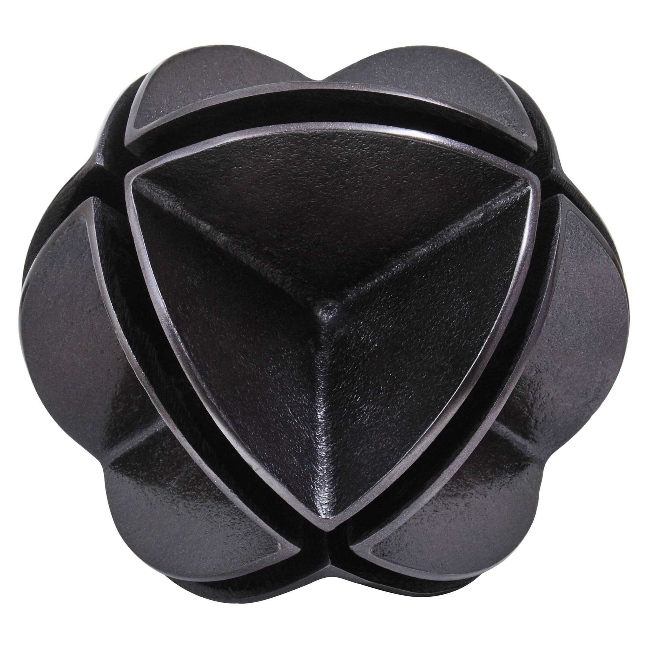 Prato Black Nickel Finish Sculpture   Nicholas John Interiors