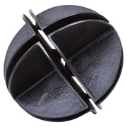 Prato Black Nickel Finish Sculpture   Nicholas John Interiors