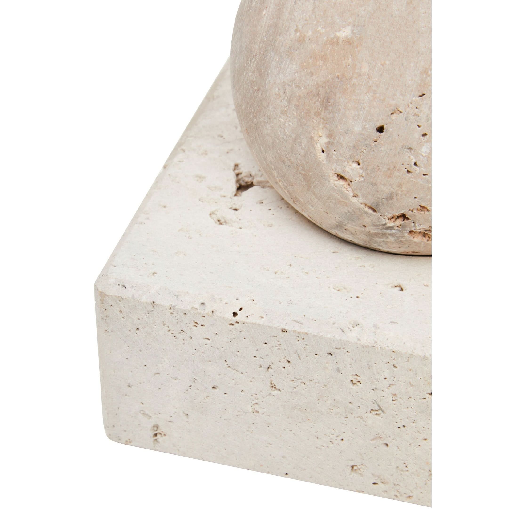 Tibor Travertine Sculpture   Nicholas John Interiors