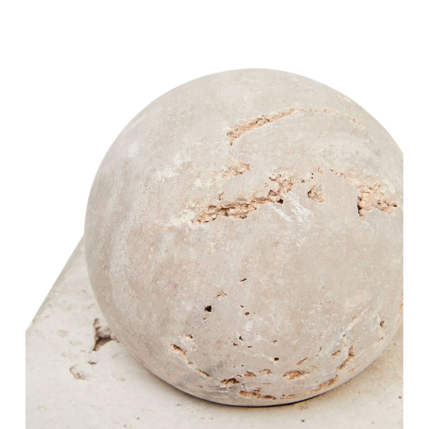 Tibor Travertine Sculpture   Nicholas John Interiors