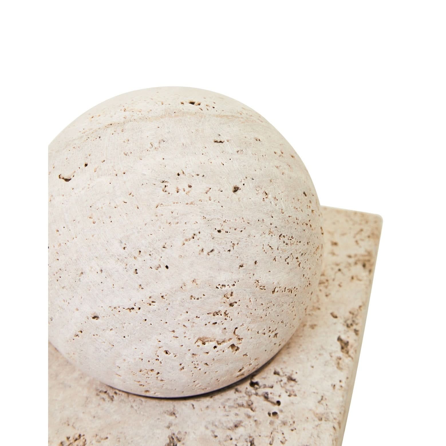 Tibor Travertine Sculpture   Nicholas John Interiors