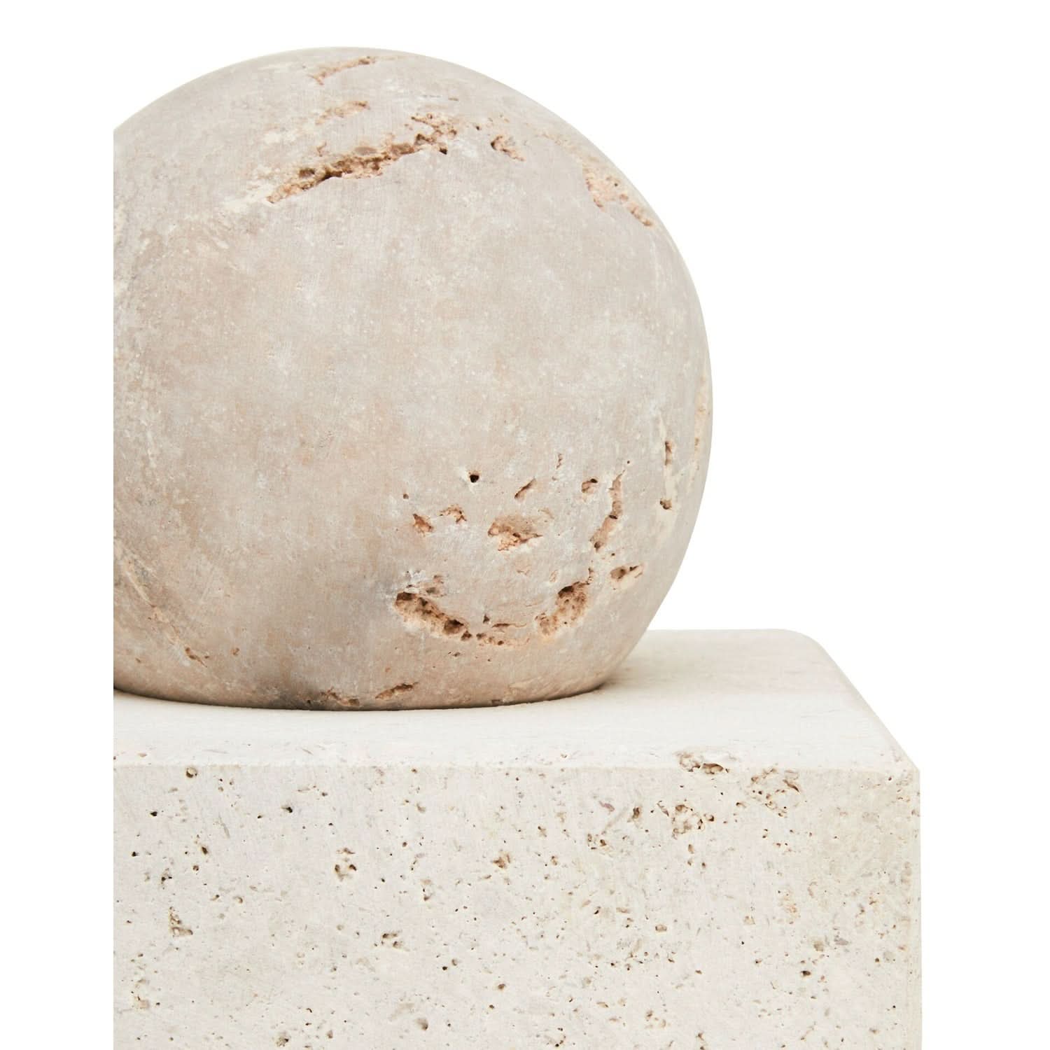 Tibor Travertine Sculpture   Nicholas John Interiors