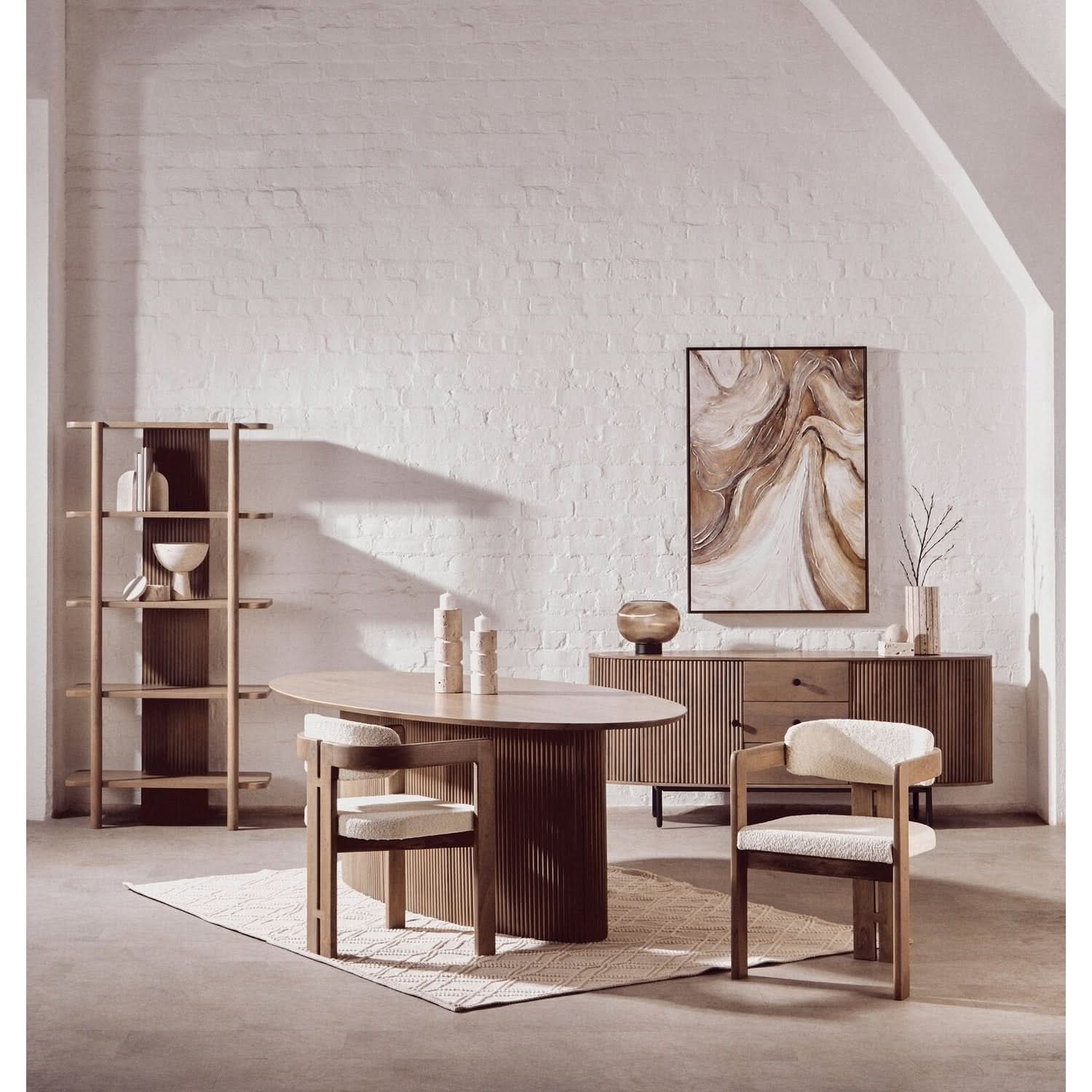 Tibor Travertine Sculpture   Nicholas John Interiors