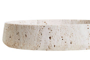 Tibor Travertine Bowl with Raised Edges   Nicholas John Interiors
