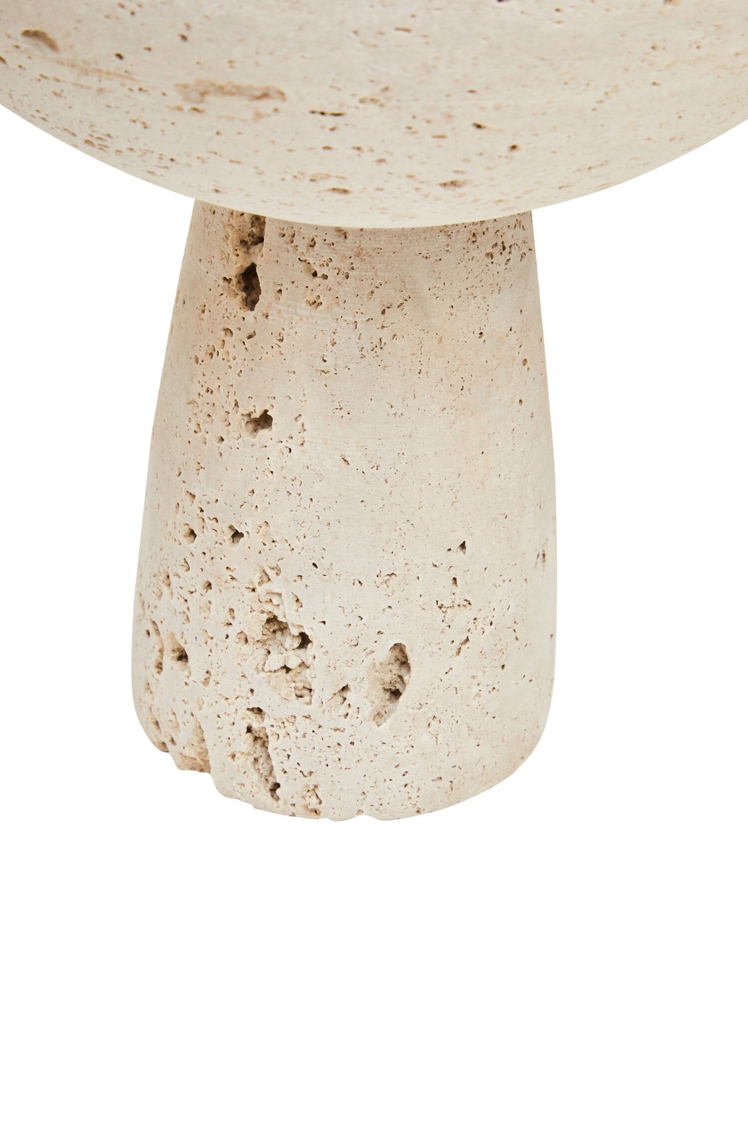 Tibor Travertine Pedestal Bowl   Nicholas John Interiors