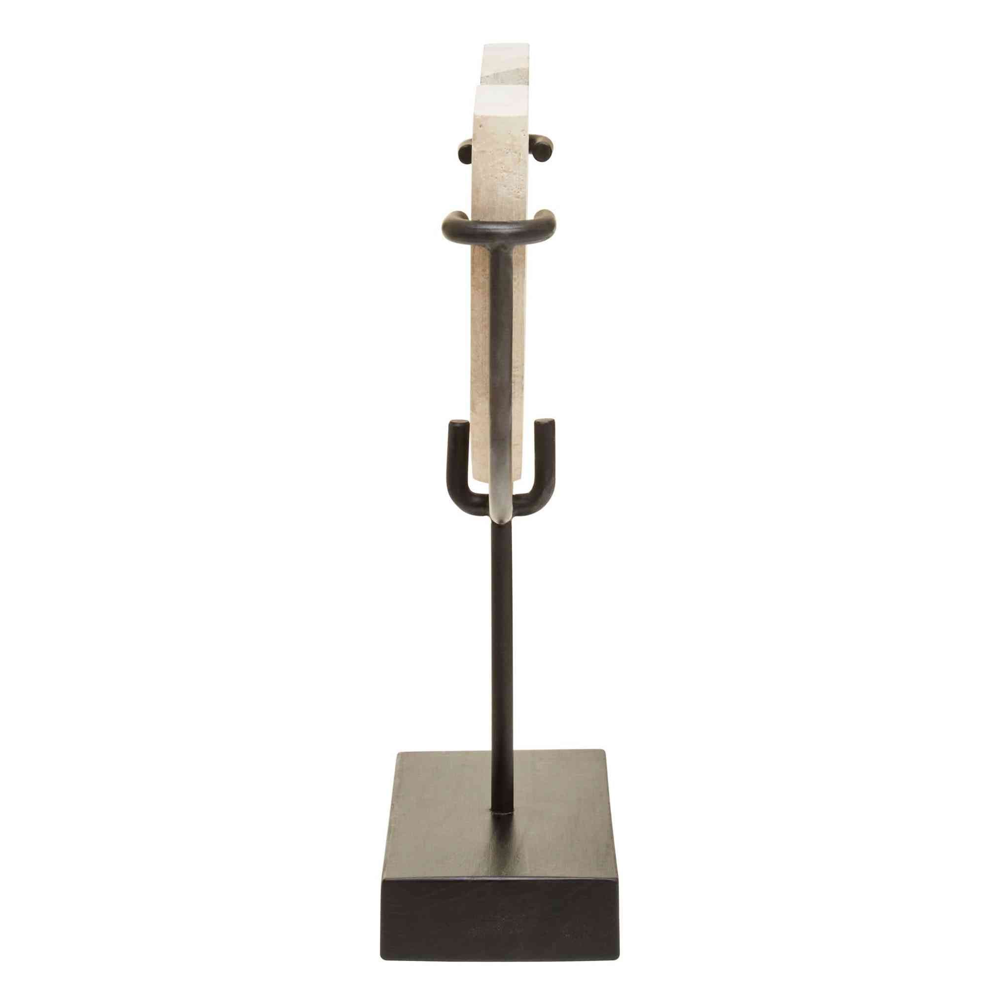 Tibor Travertine Small Sculpture   Nicholas John Interiors