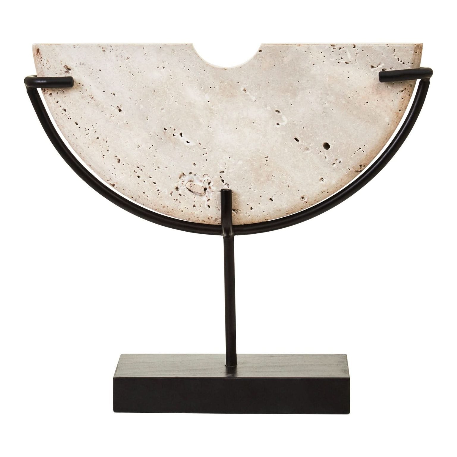 Tibor Travertine Small Sculpture   Nicholas John Interiors