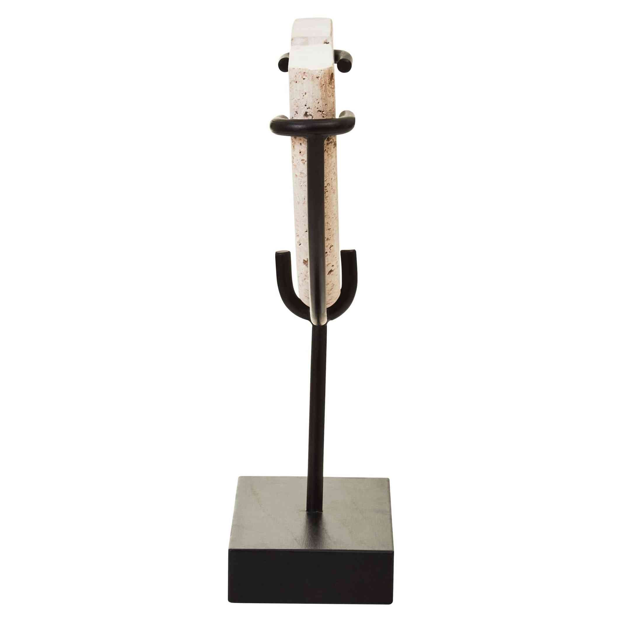 Tibor Travertine Small Sculpture   Nicholas John Interiors