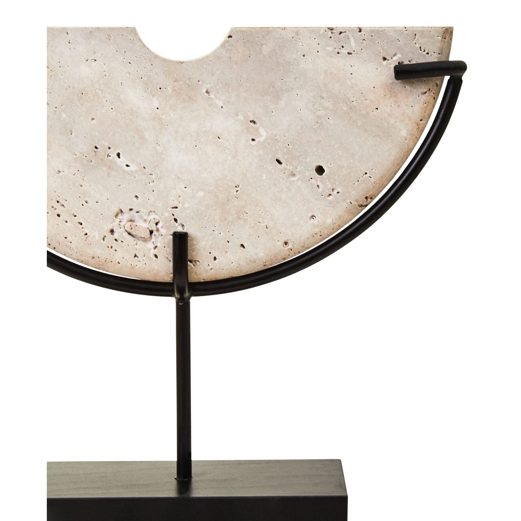 Tibor Travertine Small Sculpture   Nicholas John Interiors