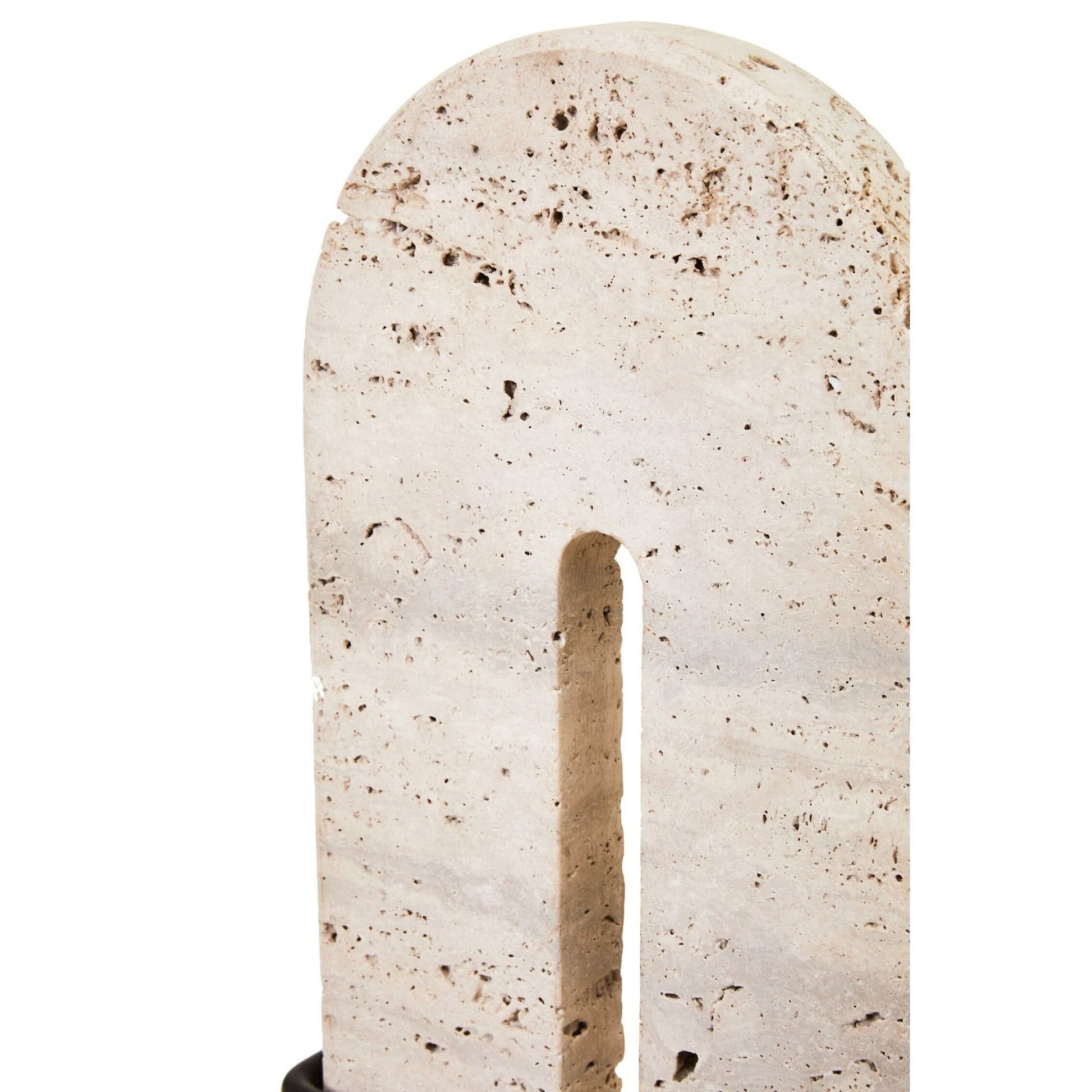 Tibor Travertine Large Sculpture   Nicholas John Interiors