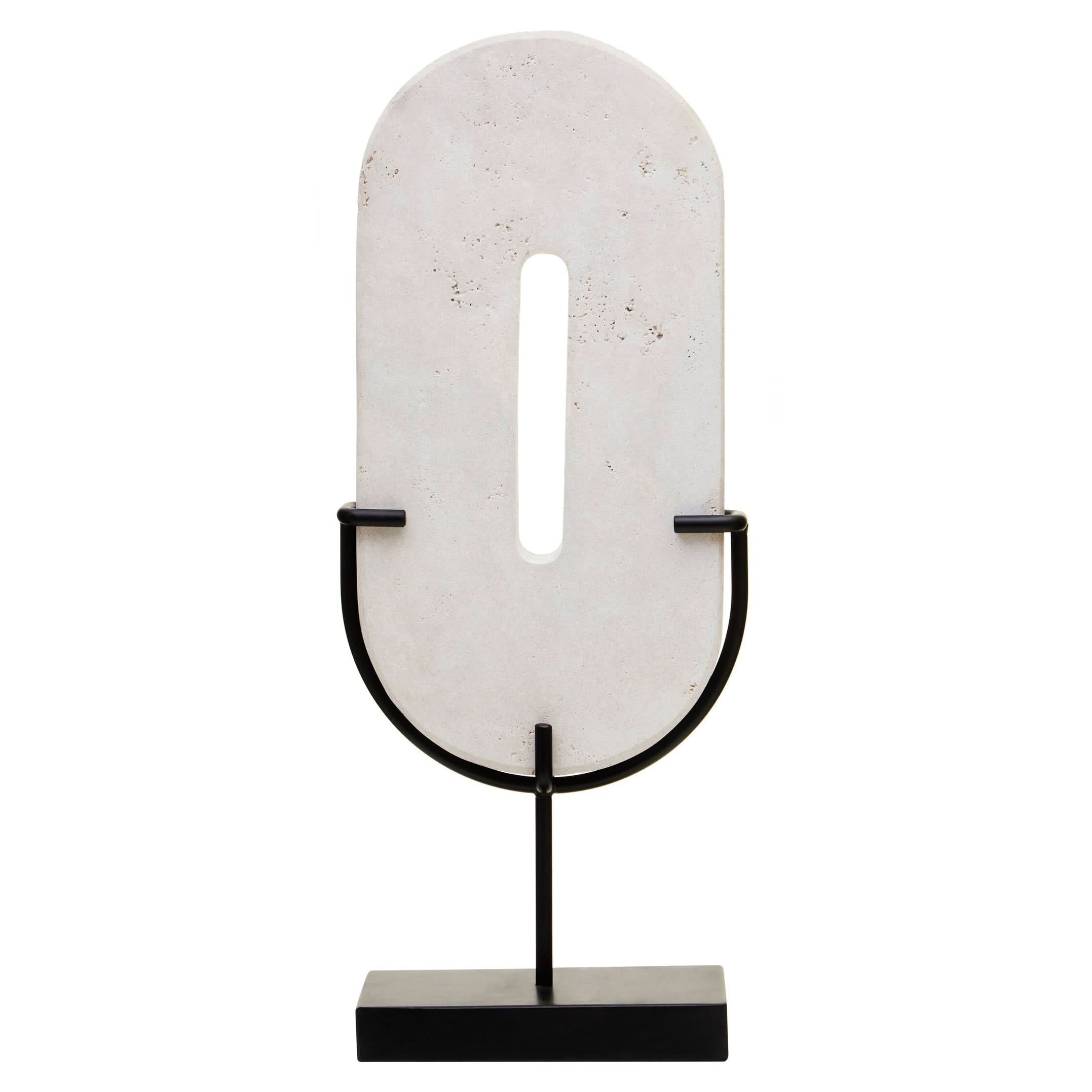 Tibor Travertine Large Sculpture   Nicholas John Interiors