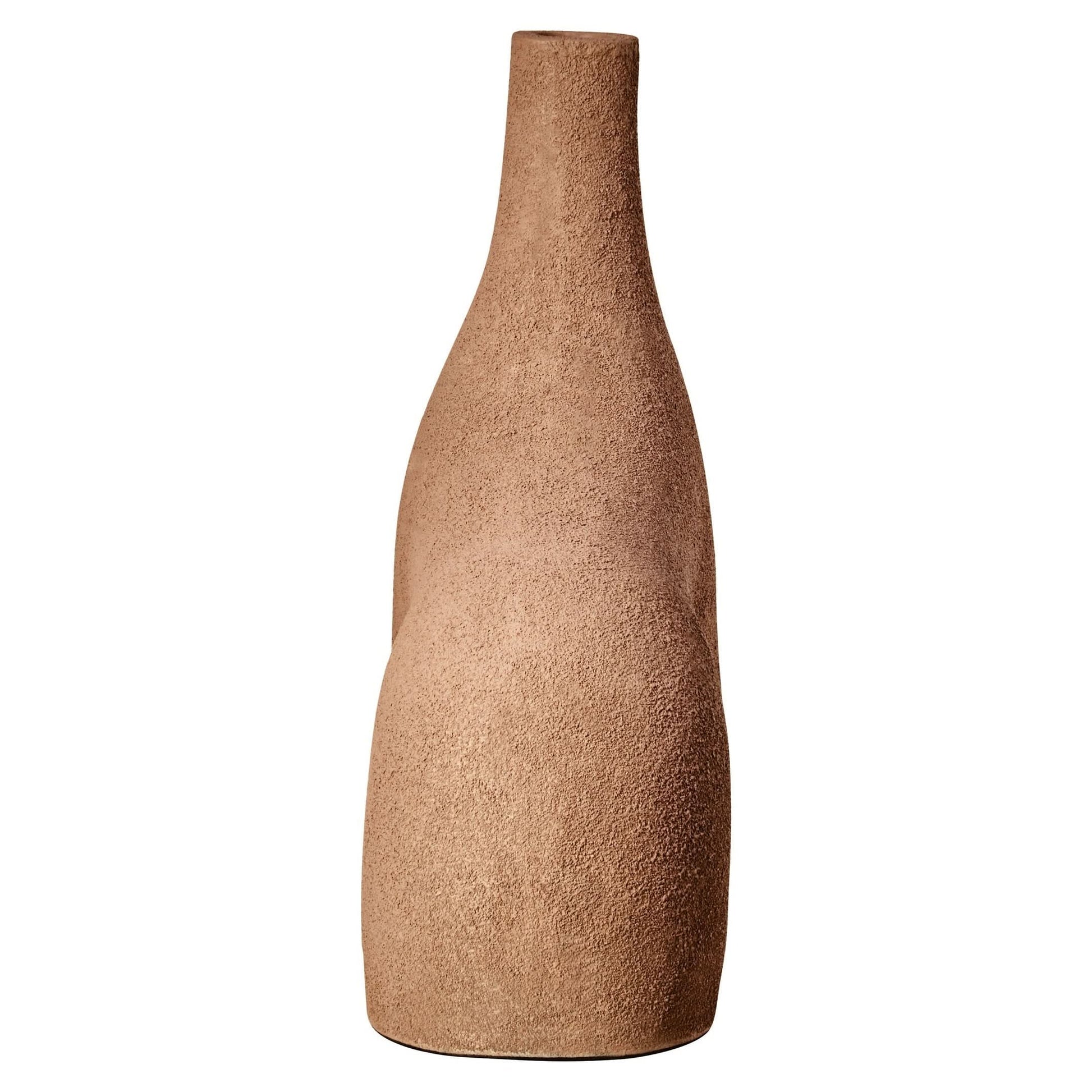 Dunas Small Textured Beige Abstract Vase   Nicholas John Interiors