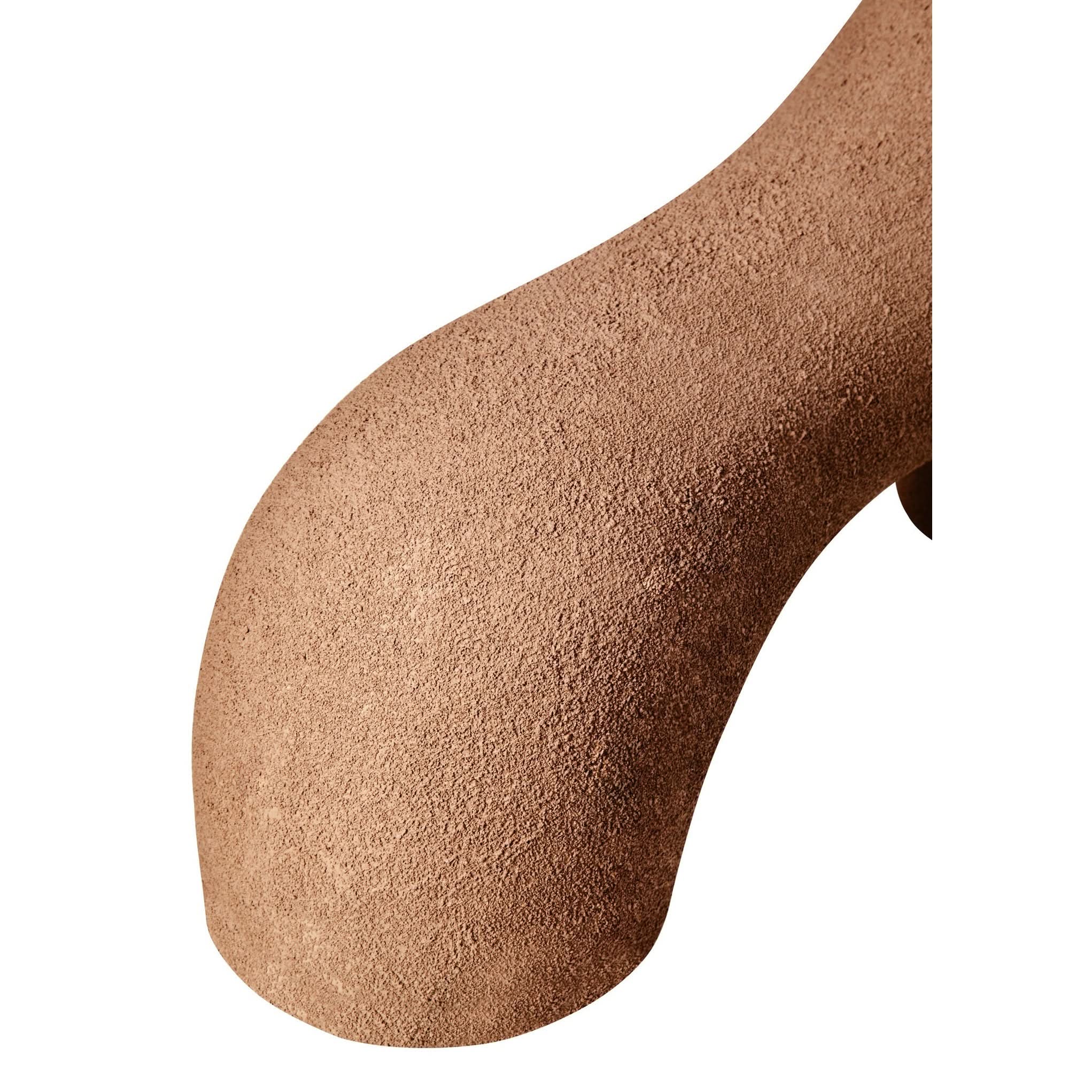 Dunas Small Textured Beige Abstract Vase   Nicholas John Interiors