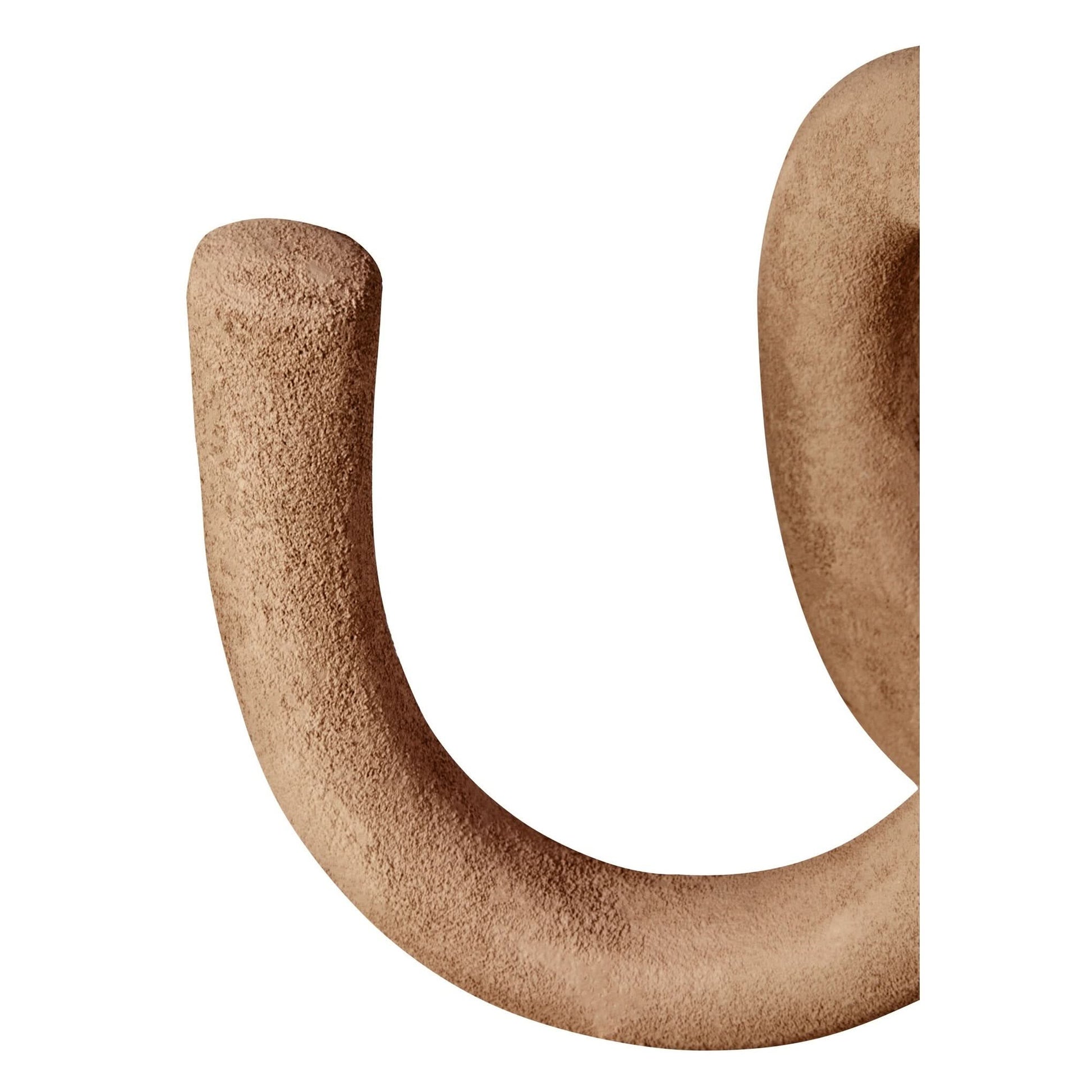 Dunas Large Textured Beige Loop Sculpture   Nicholas John Interiors