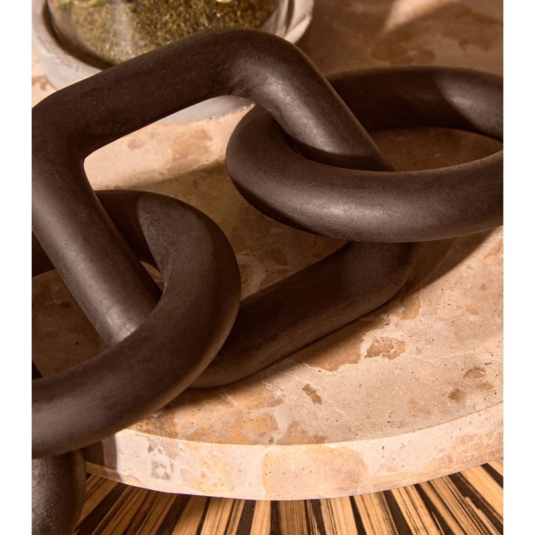 Santino Chocolate Marble Riser   Nicholas John Interiors