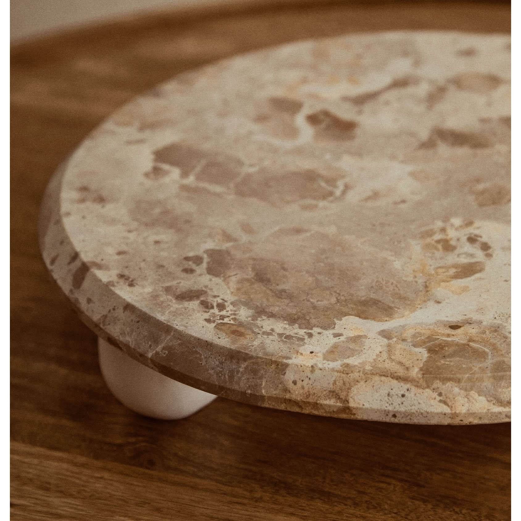 Santino Chocolate Marble Riser   Nicholas John Interiors