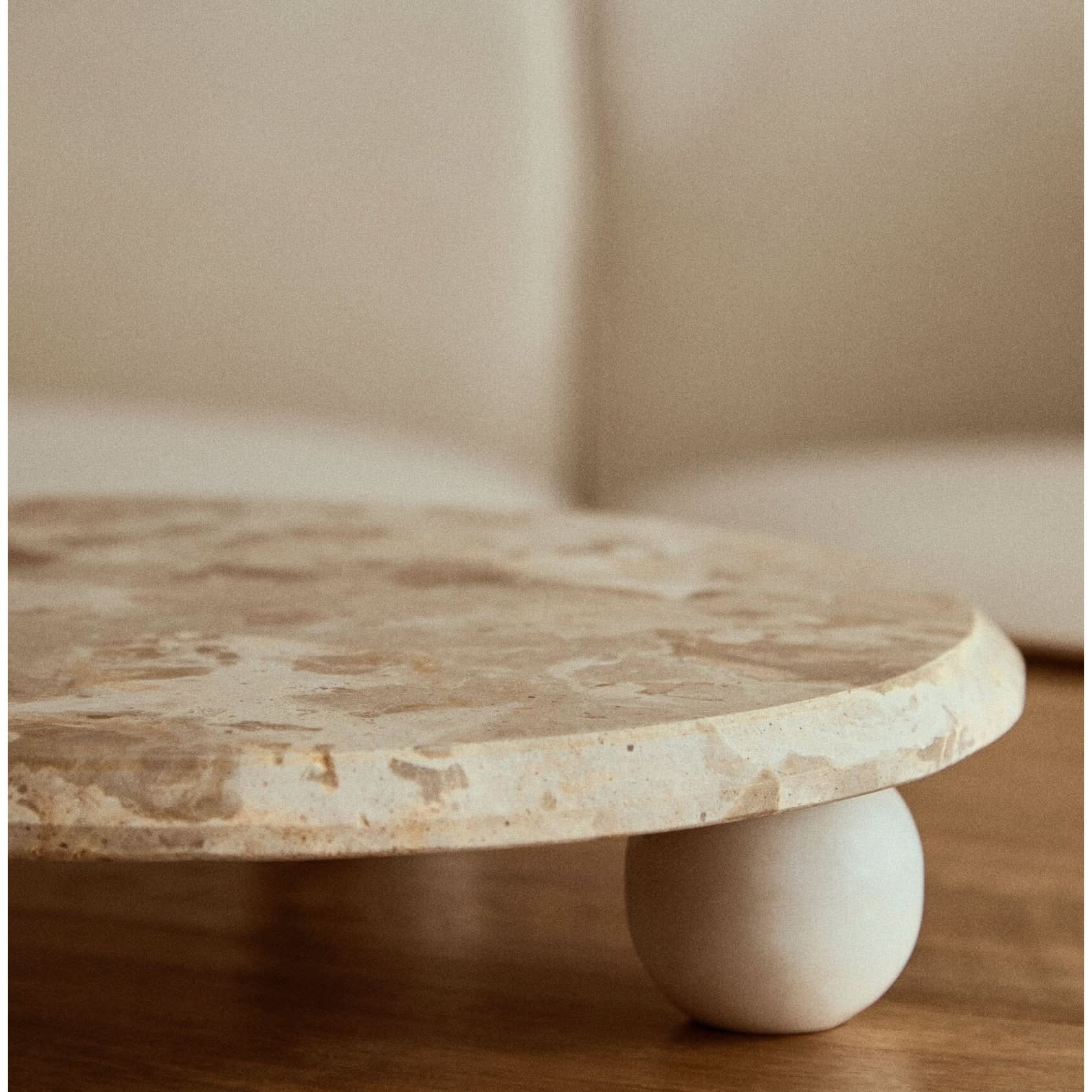Santino Chocolate Marble Riser   Nicholas John Interiors