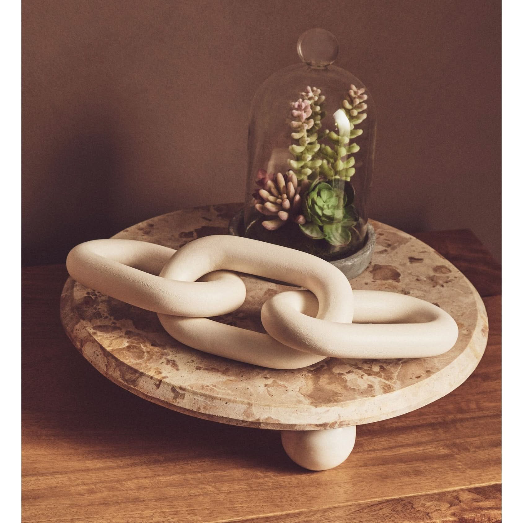 Santino Chocolate Marble Riser   Nicholas John Interiors