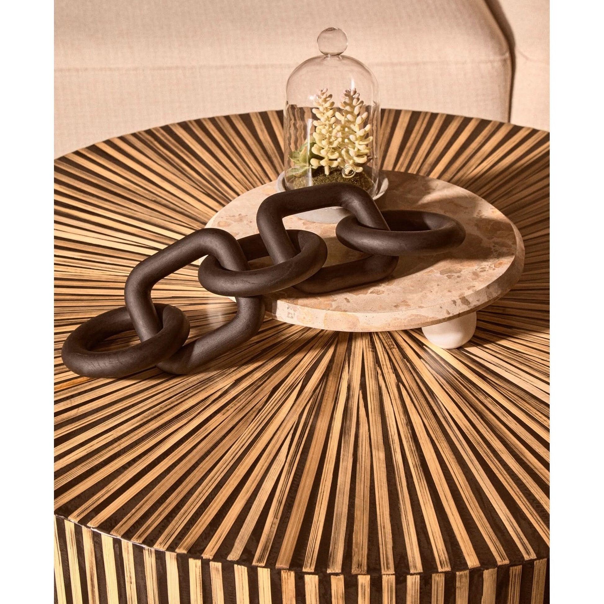 Santino Chocolate Marble Riser   Nicholas John Interiors
