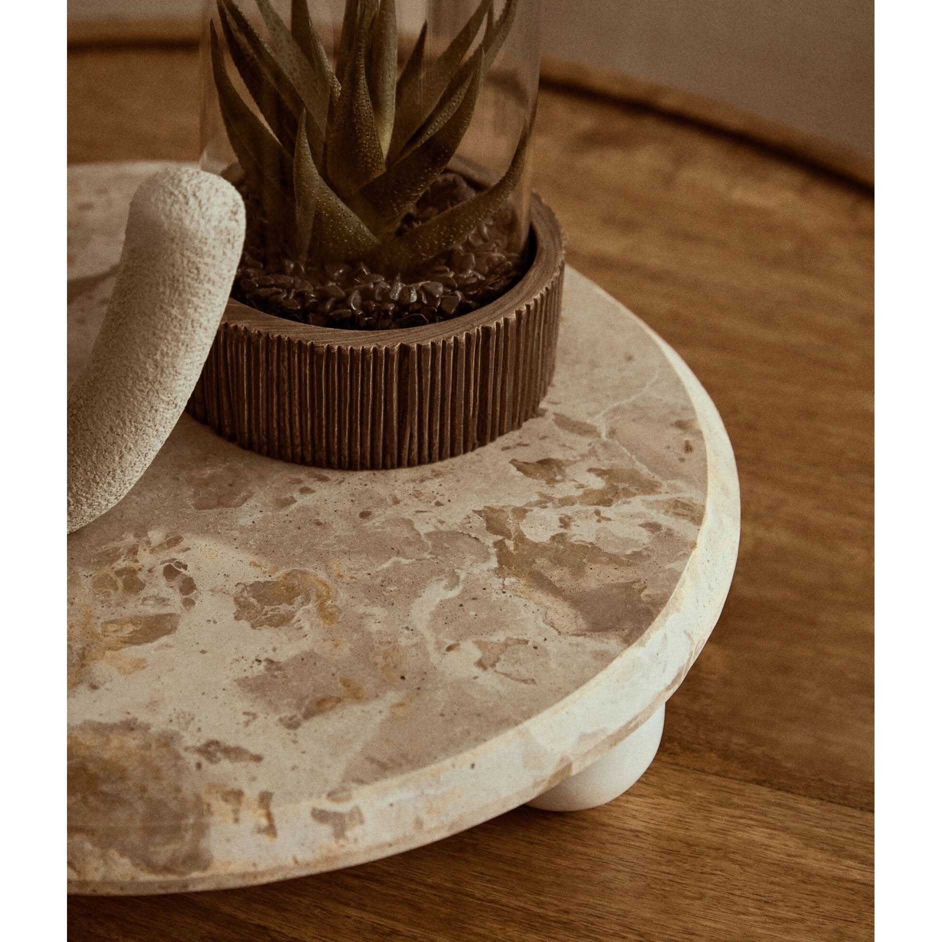 Santino Chocolate Marble Riser   Nicholas John Interiors