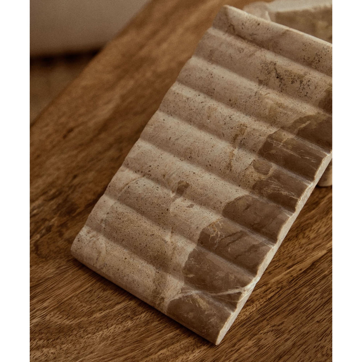 Santino Rectangular Chocolate Marble Box   Nicholas John Interiors