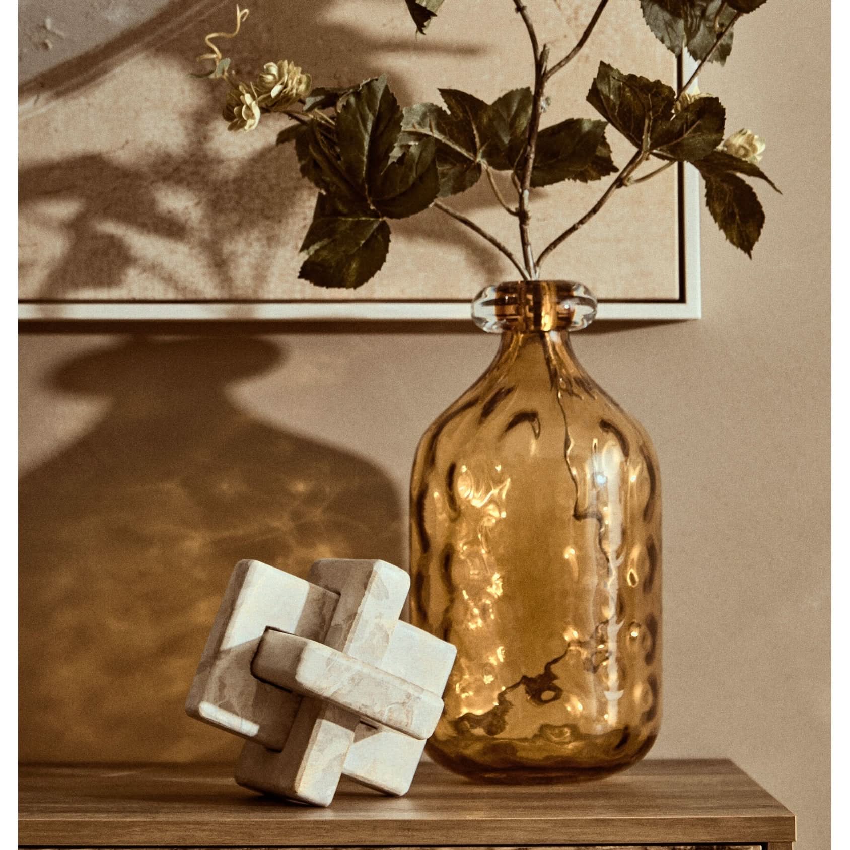 Santino Chocolate Marble Knot Sculpture   Nicholas John Interiors