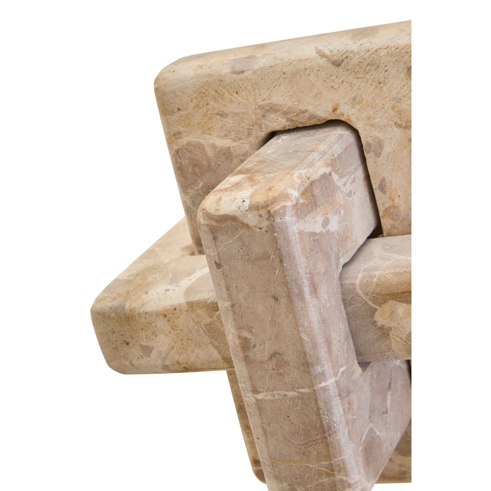 Santino Chocolate Marble Knot Sculpture   Nicholas John Interiors