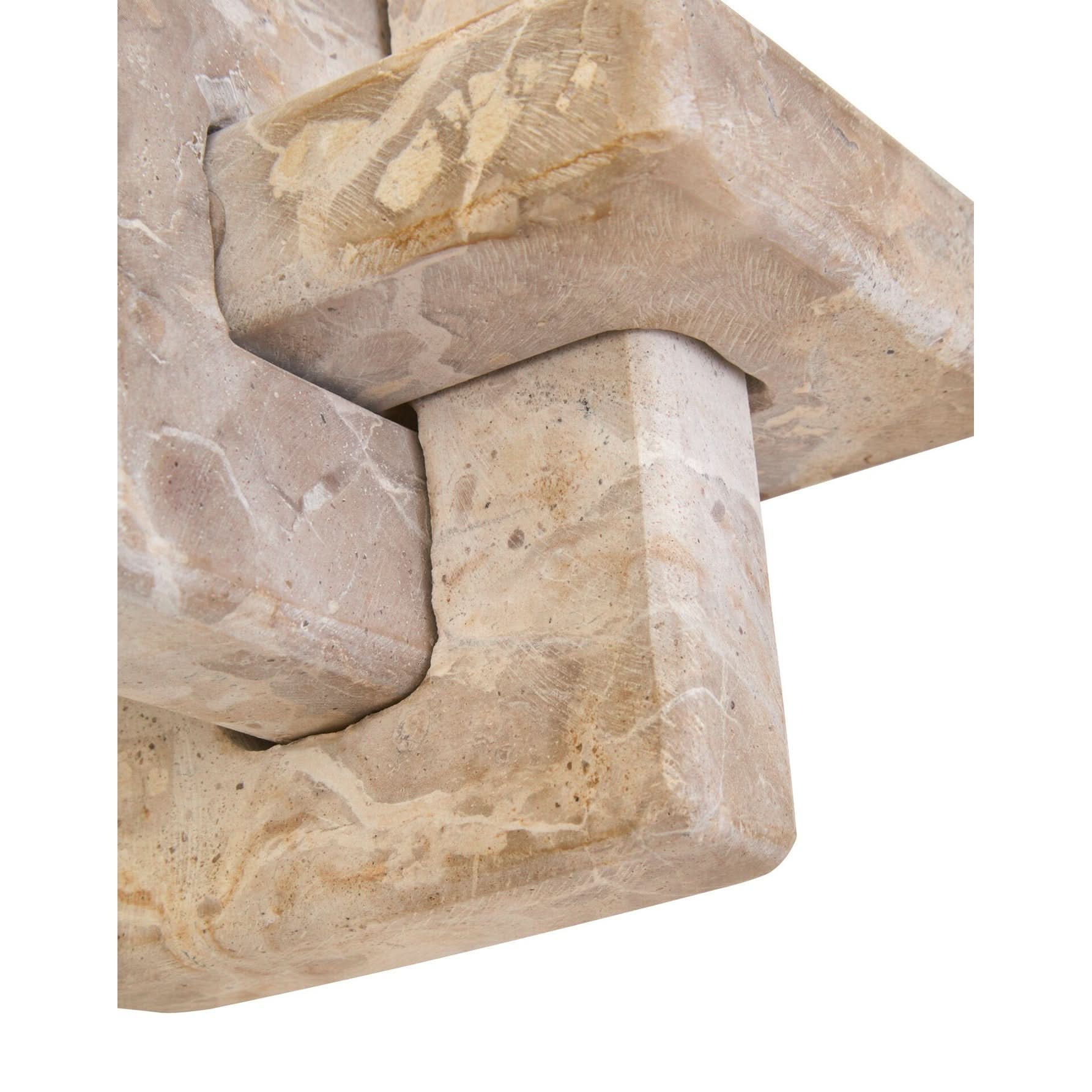 Santino Chocolate Marble Knot Sculpture   Nicholas John Interiors