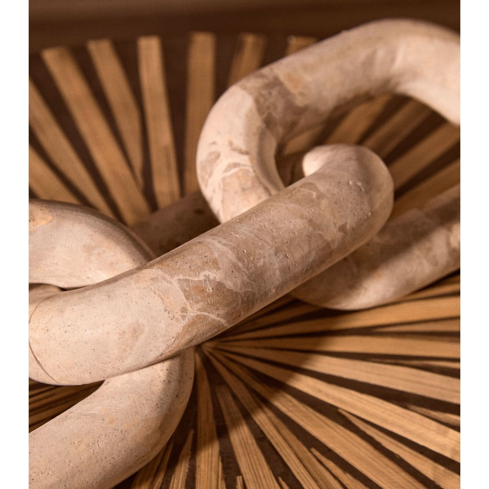 Santino Chocolate Marble Three Link Chain   Nicholas John Interiors