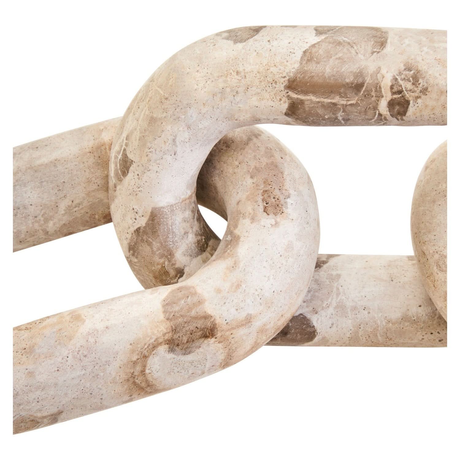 Santino Chocolate Marble Three Link Chain   Nicholas John Interiors