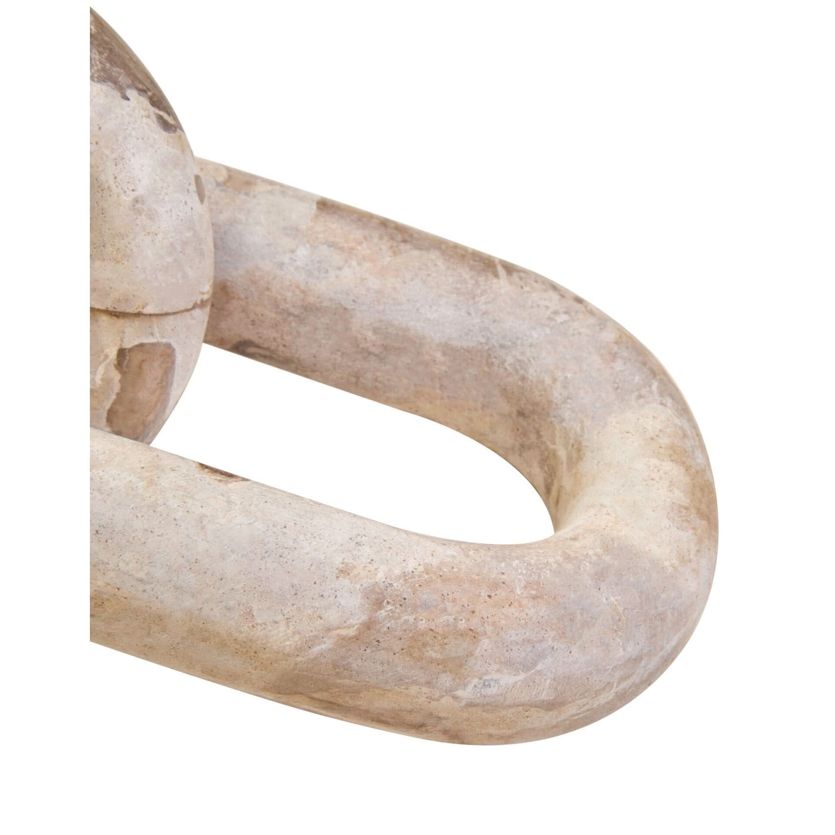 Santino Chocolate Marble Three Link Chain   Nicholas John Interiors