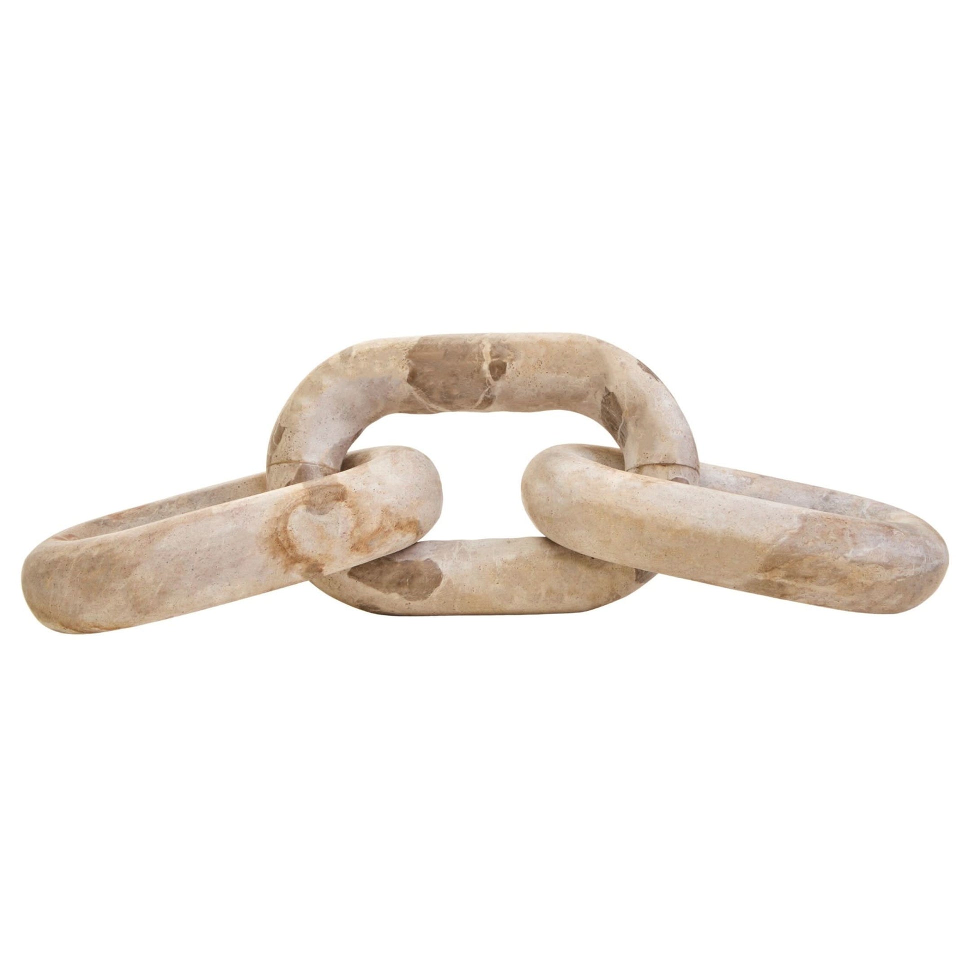Santino Chocolate Marble Three Link Chain   Nicholas John Interiors