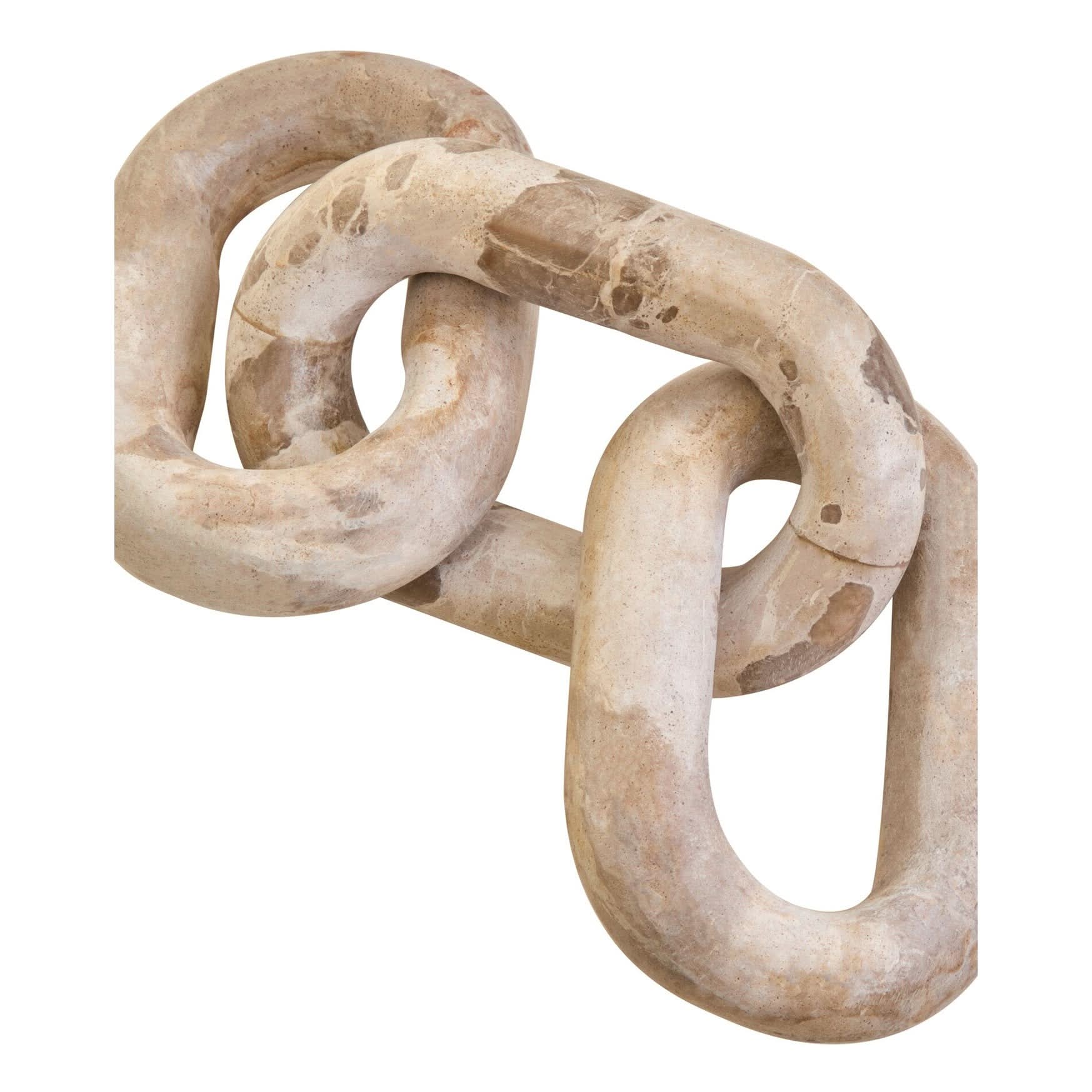 Santino Chocolate Marble Three Link Chain   Nicholas John Interiors