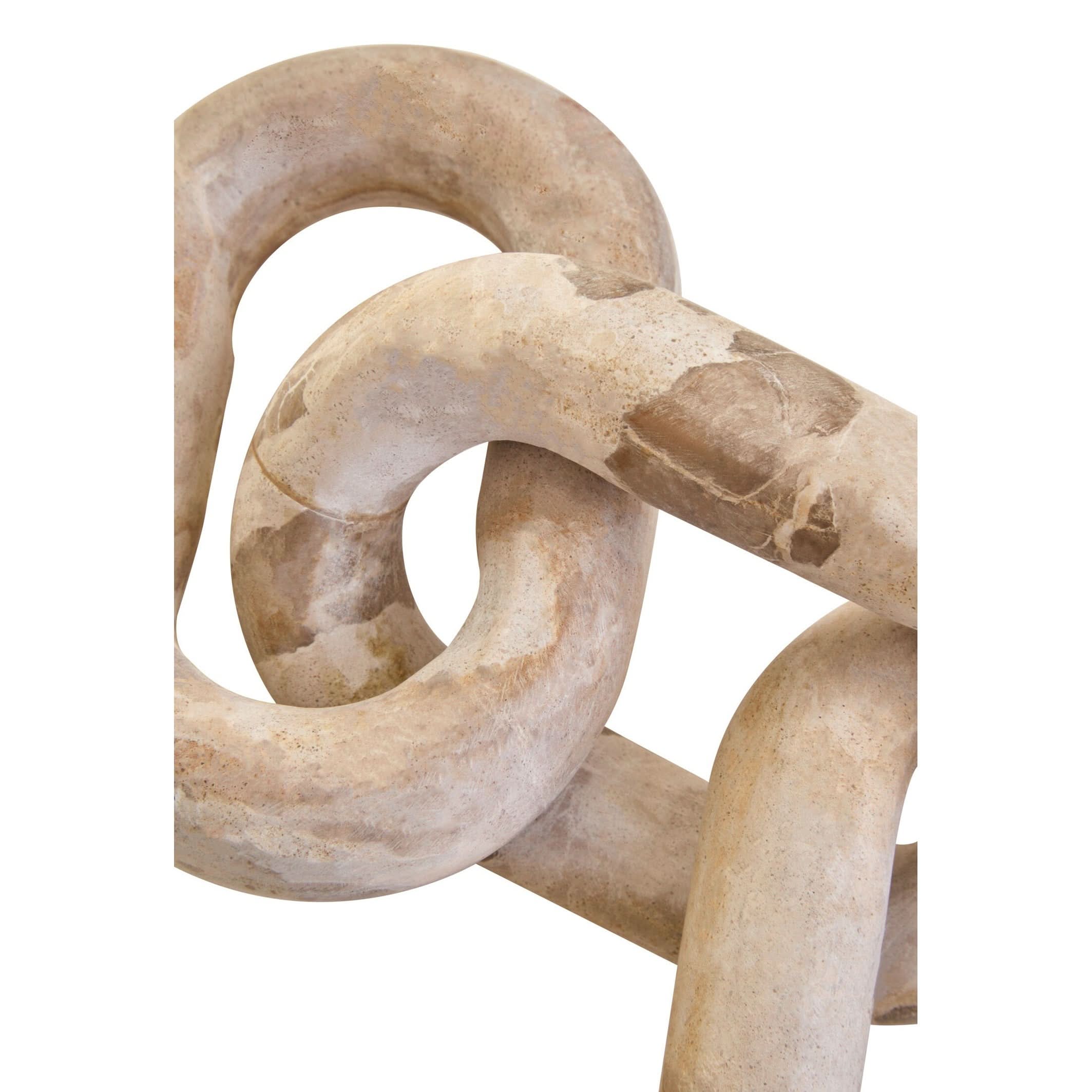 Santino Chocolate Marble Three Link Chain   Nicholas John Interiors