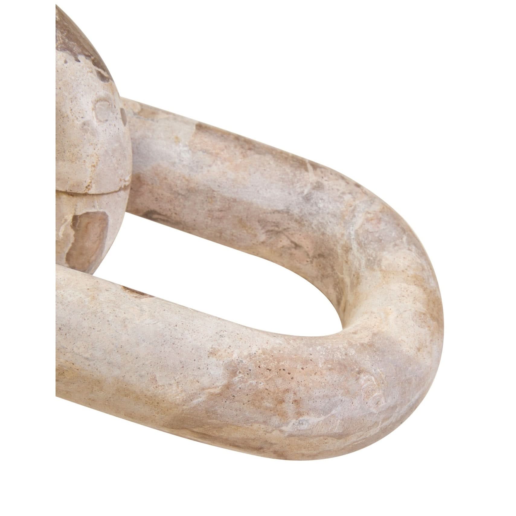 Santino Chocolate and White Marble Sculpture   Nicholas John Interiors