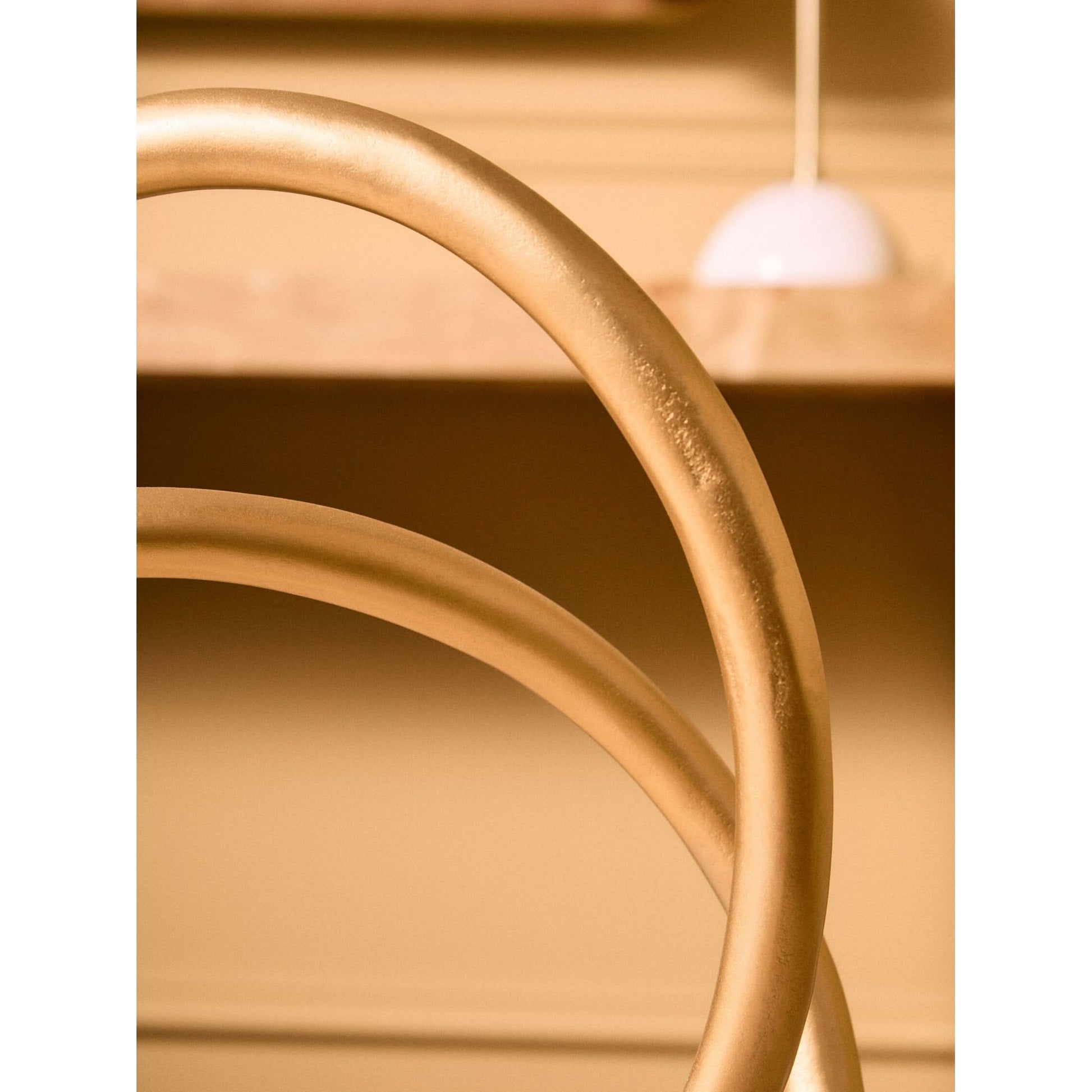 Prato Matt Gold Finish Twist Sculpture   Nicholas John Interiors