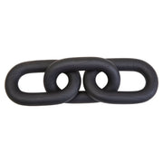 Cato Black Wood 3 Link Chain Decor   Nicholas John Interiors
