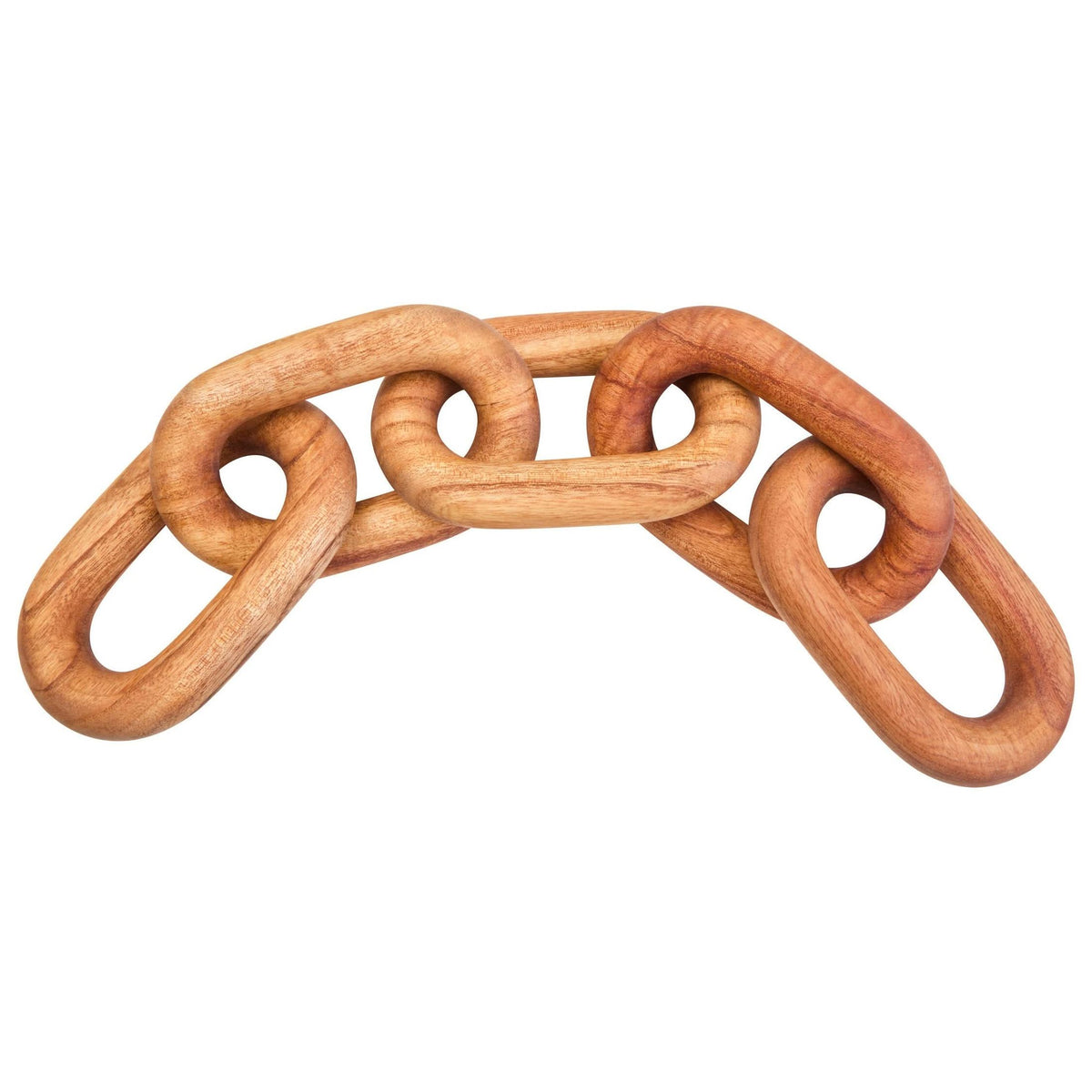 Cato Brown Wood 5 Link Table Decor Chain   Nicholas John Interiors