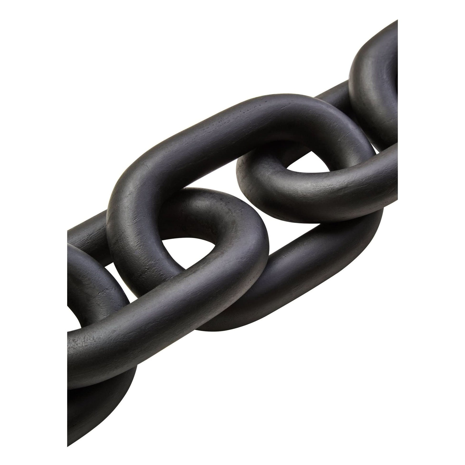 Cato Black Wood 5 Link Table Decor Chain   Nicholas John Interiors